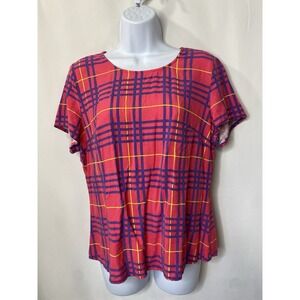 Linea Donna Women's Shirt Size Large Summer Vacation Nautical Preppy Sailor Girl